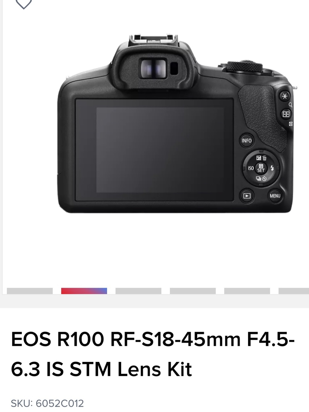 EOS R100 RF-S18-45mm F4.5-6.3 IS STM Lens Kit BNIB - Picture 8 of 9
